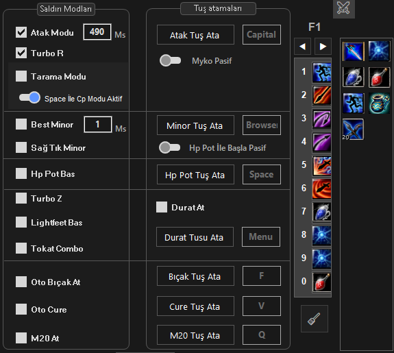 Assassin Skill Bar