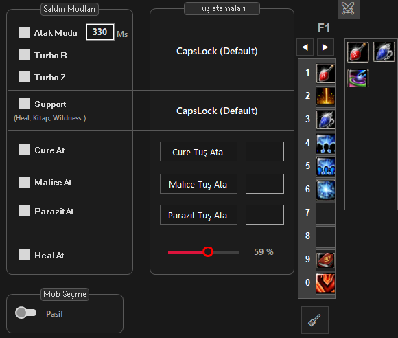 Priest Skill Bar